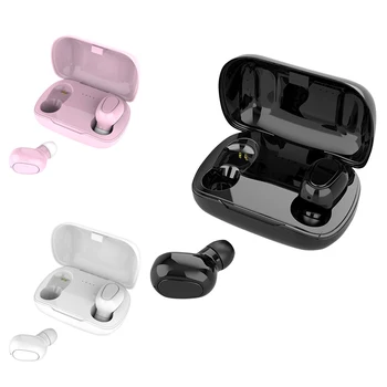 Bezdrátová Sluchátka Bluetooth Lehká Sluchátka Součástí Sportovní Vodotěsné Snadno Nesoucí L21 TWS In-Ear Sluchátka s Mic
