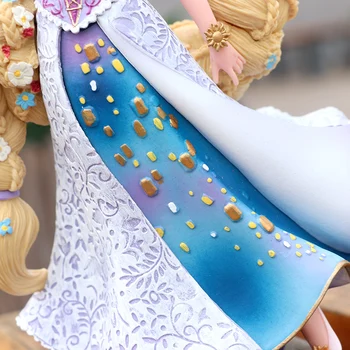 2021 Nové 19CM Q Posket Elsa Rapunzel, Jasmine Anna Model PVC Akční Figurky Princezna Anime Karikatura Panenky, Figurky Děti, Hračky dort 1020