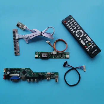 DIY kit univerzální řadič disku desce VGA+AV+USB LVDS 20-Pinový LCD monitor 2-CCFL pro LTA104S1/G104SN02/G121SN01 800*600 103221