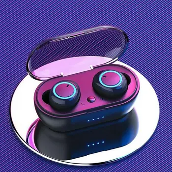 Vufine Y50 bluetooth sluchátka 5.0 TWS Bezdrátové Headphons sluchátka Sluchátka Stereo Gaming Headset S Nabíjecí Box pro telefon 103650