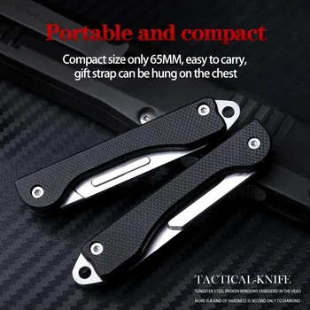 G10 mini klíčenka nůž utility nůž přenosné skládací nůž multifunkční venkovní self-obrany EDC Nástroj Zdarma 10 Čepelí 109390