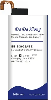 2020 Původní 5650mAh EB-BG925ABE Li-ion Telefon Baterie pro Samsung GALAXY S6 Edge Baterie G9250 G925F G925FQ G925S Dar nástroje 111851