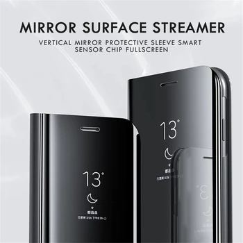 Smart Mirror Flip Telefon Pouzdro Pro Motorola P30 Poznámka G8 G7 Výkon L Kožené Stojan Kryt Pro G9 Hrát E5 E7 Plus Ochranný Krunýř 114996