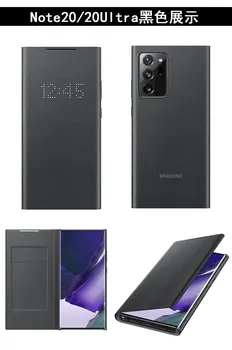 Oficiální Původní Samsung Galaxy Poznámka 20 Ultra LED S-VIEW Flip pro Galaxy Note20 5G Peněženka Ochrany Kožené Pouzdro 115807