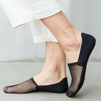 2020 Novinky Muže, bavlna, nylon krátké ponožky Neviditelné Transparentní žádná show luxusní ok Japonský styl korejský styl módní ponožky 1159