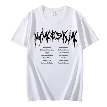 Maneskin Tisk T Tričko Jarní Letní Dovolenou Pouliční Graffiti Styl Muži/Ženy Casual T-shirt Novinka Street Hip Hop Streetwear