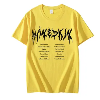 Maneskin Tisk T Tričko Jarní Letní Dovolenou Pouliční Graffiti Styl Muži/Ženy Casual T-shirt Novinka Street Hip Hop Streetwear