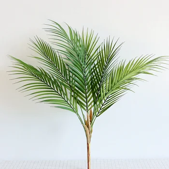 60cm, Umělé Zelené Listy Palmy List Rostliny Plastové Bonsai Zahrada Domácí Svatební Stůl Ozdoby Dekorace 12477