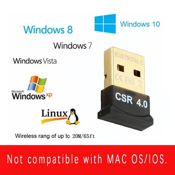 Aktualizováno Disku-Volný Mini USB Bluetooth V4.0 Dongle CSR4.0 Dual Mode Bezdrátový Adaptér Pro Windows Linux Pro Stolní počítače 125889