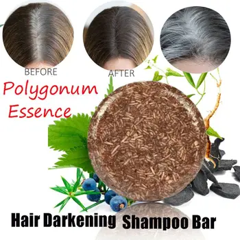 60g Ztmavnutí Vlasů Šampon Panel Chrání Pokožku hlavy opětovný Růst Proti Lupům Čištění 12677