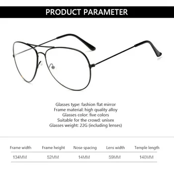 Nejnovější Pánské Klasické Pilotní Brýle Rám Kalhotky Ženy Módní Krátkozrakost Brýle Rámy Optické Brýle 140