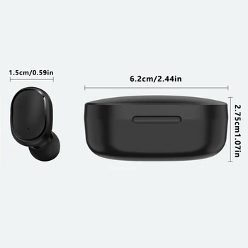 Nové Přeshraniční E6s Inteligentní Digitální Displej Bluetooth V5.0 Headset Bezdrátové Sportovní Stereo Mini Sluchátka do Uší pro Samsung Xiaomi 141003