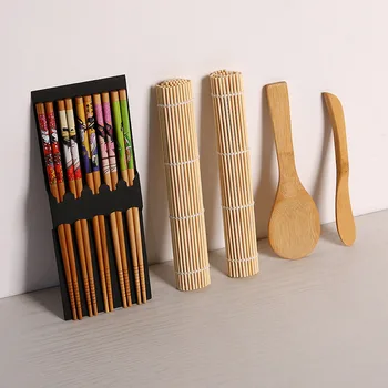 13pcs/set DIY Bambus Sushi Maker Set Sushi Závěs Rýže na Výrobu Suši Kit Vaření Nástroje Roll Hůlky Lžíce Sushi Blade 141165