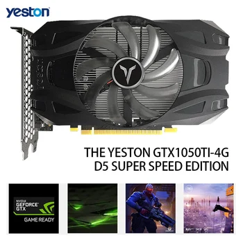 Yeston GTX1050Ti-4G D5 TD Grafické Karty NVIDIA Pascal 1291/1392MHz 14nm 4G/128bit/GDDR5 Grafickou Kartu pro Hry, Práci 149091