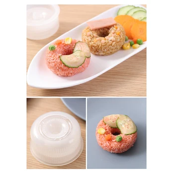 Kobliha ve Tvaru Onigiri Formu Jednoduché, Stiskněte Non Stick Dítě Sushi Bento Výrobce Plísní Děti Bento Výrobce Kuchyně DIY Příslušenství