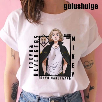 Nový Japonský Anime Tokyo Mstitelé T Shirt Muži Harajuku Kawaii Manga Grafické Tees Anime T-shirt Unisex Letní Topy Tričko Mužského