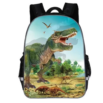 Děti Dinosaurus Student Školní Tašky 2019 Děti Děti Chlapci Módní Roztomilé Kreslené Dinosaurů Tisk Batoh, Taška Přes Rameno Tašky 1703