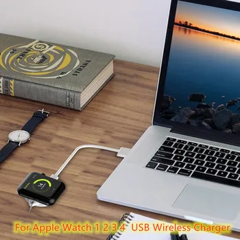 Magnetické Bezdrátové Nabíjení Kabel Nabíječka Dock Pro Apple Watch 4/3/2/1 Přenosný Mini Bezdrátová Nabíječka Pro IWatch S Keychain 1747