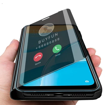 Pro oppo a92 případě smart mirror flip ochranné telefonní kryt pro oppo a52 a72 a92 52 72 92 6.5