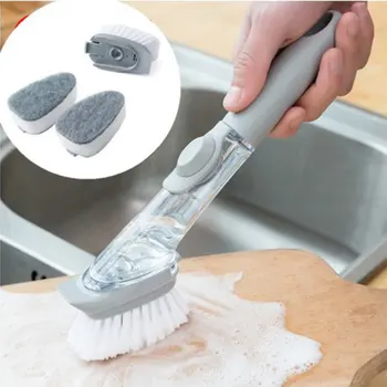 Multi-účel mycí kartáč automatické tekuté čisticí kartáček krytka houba hlava kartáček na čištění doma 1800