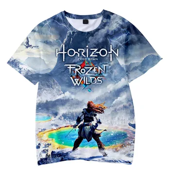 Nová Hra Horizon Zero Dawn 3D Trend Ležérní Dospělé Děti, Muži a Ženy s Krátkým rukávem T-košile