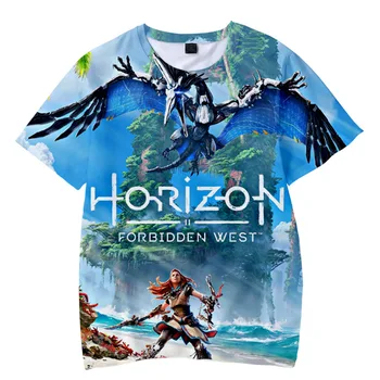 Nová Hra Horizon Zero Dawn 3D Trend Ležérní Dospělé Děti, Muži a Ženy s Krátkým rukávem T-košile