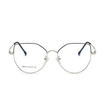 Z nerezové Oceli Kočičí Oko Optické Brýle, Ženy, Kovové Anti Blue Light dioptrické Brýle Ženské SPH 0 -0.5 -0.75 -1,0 Až -4.0 1864