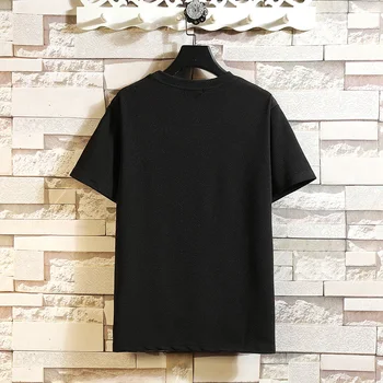 Krátký Rukáv T Shirt Muži 2021 Letní Vysoce Kvalitní Tričko Top Tees Classic Značky Módní Oblečení Plus Velikost M-5XL O KRK