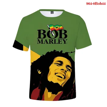 Bob Marley T Shirt Boys Cool Streetwear Tričko Letní Ležérní Košile Módní Tričko Hot Prodej Bob Marley Topy 5XL 195473