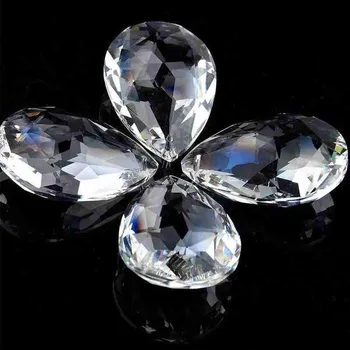 10ks čiré Sklo Crystal Prism Tear Drop DIY Přívěsek Lustr Osvětlení, Křišťálové Šperky Příslušenství čiré Sklo Crystal Prism 2184