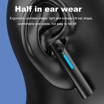 FDGAO TWS Bezdrátová Sluchátka Bluetooth 5.0 TWS Sluchátka s mikrofonem, LED Displejem, s Mikrofonem, hi-fi Bas Stereo Sportovní sluchátka sluchátka
