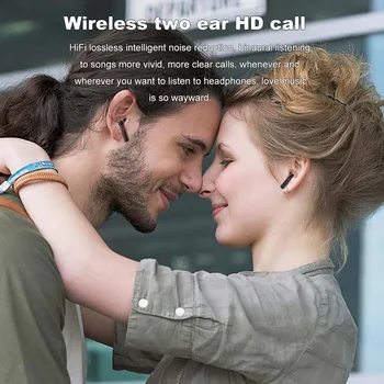 FDGAO TWS Bezdrátová Sluchátka Bluetooth 5.0 TWS Sluchátka s mikrofonem, LED Displejem, s Mikrofonem, hi-fi Bas Stereo Sportovní sluchátka sluchátka