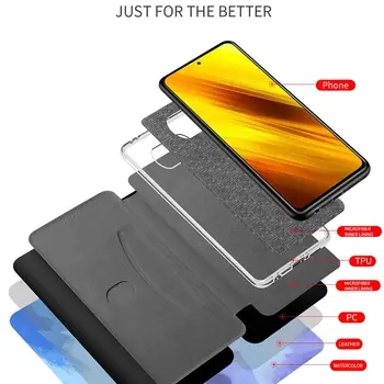 Kožené Flip Magnetické Pouzdro Pro Xiaomi Poco X3 NFC M3 Pro X3Pro M3Pro Pocom3 Pocox3 Mi Pocophone X M 3 Peněženka Stand Kryt Coque