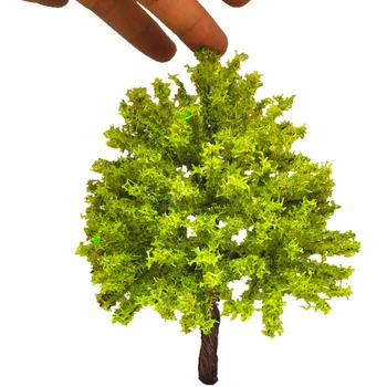 10-20 cm Drátu model stromu zelená hračka miniaturní scéna zařízení na výrobu vlak budovy dioráma budovy, silnice, krajina, písek rozložení tabulky 2518
