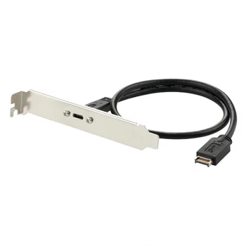 USB 3.1 Přední Panel Záhlaví Typ E Samec Na USB-C Typ C Samice základní Deska Rozšiřující Kabel Konektor Kabel Drát 26