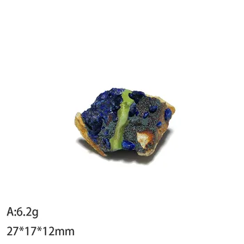 A4-1 Přírodní Azurit Malachit Minerální Krystal, Vzorek Sběratelství Dekorace Dárky z Provincie Yunnan Čína 2796
