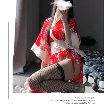 Sexy Spodní Prádlo Sexy Pyžamo Sukně Sao Pokušení Kimono Vášeň Kostým Jednotné Pokušení Ženské Japonské 30883