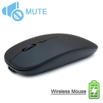 2.4 G Bezdrátová Myš Dobíjecí Nabíjecí Ultra-Tenké Tichá Myš Mute Office Notebook Myši Opto-elektronické, Pro Domácí Použití v Kanceláři 3424