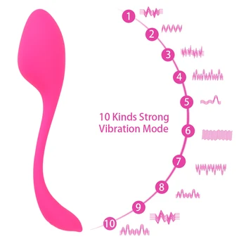 USB nabíjení APP Anální Klitorisu Stimulace G Spot Masér Sexuální Hračky pro Ženy Skok Vejce Vibrátor, Vibrační Vajíčko 10 Rychlostí Silikonové 3572