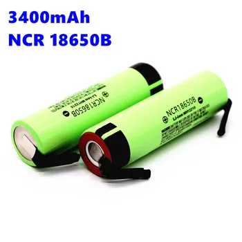 2021 Nové Originální NCR18650B 3.7 V 3400mAh 18650 Dobíjecí Lithium Baterie, pro Baterie + DIY Nikl Kus 366
