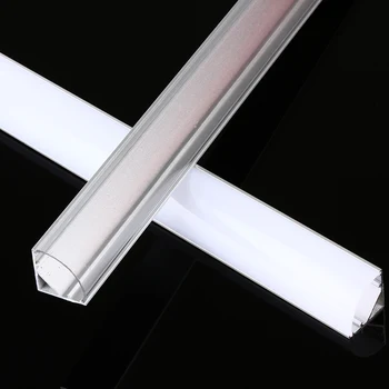 Led hliníkový profil 1m 16mm rohu pod kabinet ukázat případě, tuhé led strip osvětlení 3783
