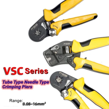 Lisovací kleště, nástroje VSC9 10-4A VSC10 16-4A zdířka pro typ trubice typ jehly svorku ruční nastavitelné nástroje VSC9 10-6A