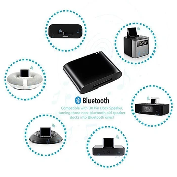 Bezdrátový Adaptér Bluetooth Stereo Bluetooth 4.1 Hudební Přijímač o Adaptér Pro Iphone Ipod 30Pin Dock 3899