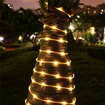 Vodotěsné Vánoční venkovní zahradní LED string festival svatební party dekorace osvětlení lampa Nový Rok hadice flexibilní lano světlo 4249
