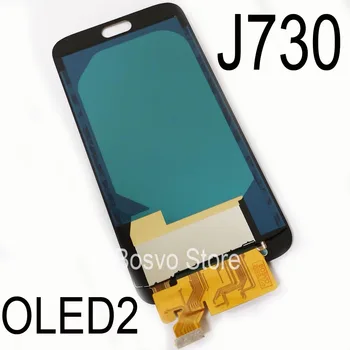 Velkoobchod 5 Ks/Lot pro Samsung J7 2017 J730 LCD displej s touch Digitizer shromáždění J7 Pro 4428