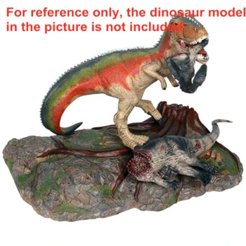 Dinosauří Svět Scéna, Základní Terénní Úpravy Platforma Zvíře Obrázek Toy Sběratelské Dárkové Řemesla Plastový Model Wild Simulace 454
