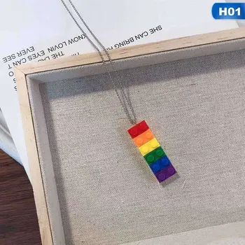 Lgbt Pride Duhový Náhrdelník Gay A Lesbické Dárek Rainbow Šperky 4894