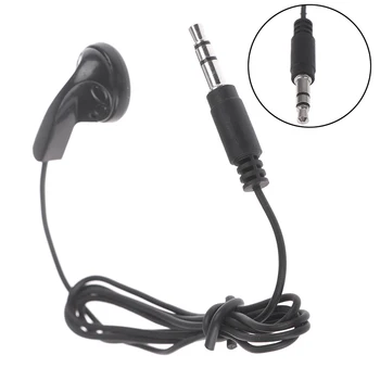 Univerzální 3,5 mm na jedné Straně Mono Sluchátka V Uchu Sluchátko Sluchátka s mikrofonem pro Chytré Telefony, MP3 Černé