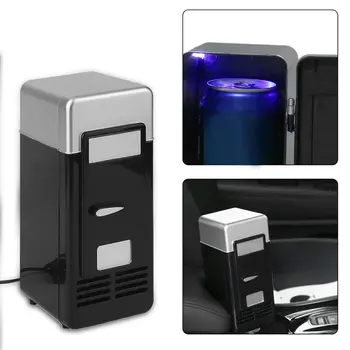 5V 10W Mini Auto Lednička USB Multi-Funkce Home Cestování Automobilovou Lednice Dual-použít Box Chladič Teplejší Lednice Pro Auto 53522