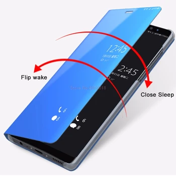 Smart Mirror Pouzdro pro Samsung Galaxy Note 4 N910C N910U N910F SM-N910F Flip Ochranné Telefonní Kryt Pro Samsung Poznámka 4 Poznámka 4 Případ